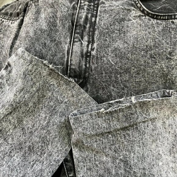 Vintage Jonathan G Black Acid Wash Jeans Embossed Logo Y2K 34 - Picture 5 of 6